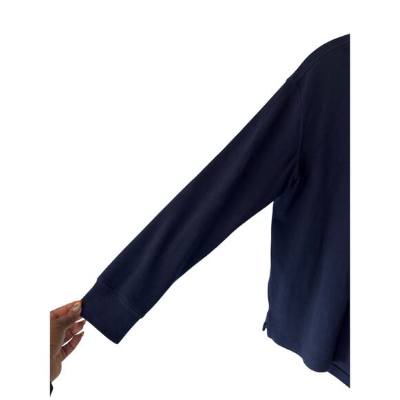 Polo Ralph Lauren Men's Half Zip Pullover Navy Blue Estate Rib Preppy Small - Picture 7 of 12